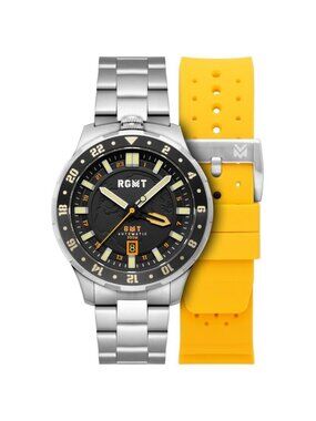 NWT Rgmt Globemaster Automatic Black Dial Men's Watch